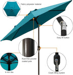 Blissun 7.5 ft Patio Umbrella, Yard Umbrella, Outdoor Market Umbrella - Image 3