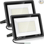 150W LED Flood Light Outdoor, 2 Pack 15500LM Super Bright Security Light by XYCN