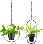Metal Hanging Planters, Modern Plant Hanger by HemePaha