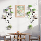 LATIBELL 2 Packs Wall Planters for Indoor Plants 8 Tiered Wall Mount Plant - Image 3