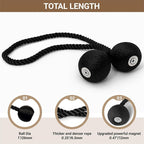 Hion Magnetic Curtain Tiebacks 4 Pack, Nickel-plated Metal and Polyester - Image 2