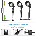 DEWENWILS LED Low Voltage Landscape Lights, 14W 540LM 3000K 12V Aluminum - Image 4