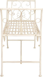 Safavieh PAT5016A Collection Arona Antique White Wrought Iron 51" Outdoor - Image 6