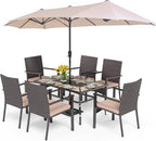 PHI VILLA 7 Pieces Outdoor Dining Set - Image 8