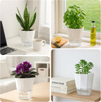 6 Pack Self Watering Pots for Indoor Plants, 5 Inches Self Watering Planters - Image 7