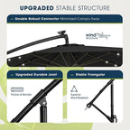 wikiwiki 10ft Solar LED Patio Umbrella - Image 7