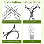 Trellis for Climbing Plants Indoor, 4 Pack Stackable Garden Trellis for Potted - Image 4