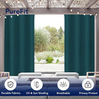 PureFit Outdoor Curtains for Patio Waterproof Weatherproof, UV and Fade - Image 3