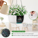 11.2 Inch Hanging Planters for Outdoor Indoor Plants - Image 3