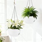 Set of 4-8 Inch Self Watering Hanging Planters - Image 5