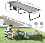 KingCamp Lounge Chair Outdoor, Folding Tanning Chairs Comfy Adjustable - Image 3