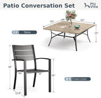 PHI VILLA 9 Pieces Outdoor Patio Dining Set - Image 9