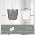QCQHDU 2 Pack Self Watering Pots, 5.7 Inch Flower Pots - Image 6