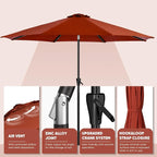 Tempera Patio Market Outdoor Table Umbrella - Image 4