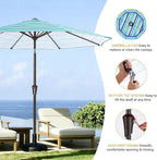 MEWAY 9ft Patio Umbrella Outdoor Table Umbrellas - Image 6
