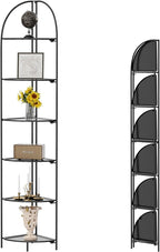 Crofy Foldable 6 Tier Corner Shelf, Metal Corner Plant Stand by CrofyLLC