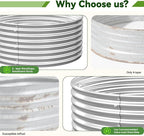 4 Pack 2x2FT Round Raised Beds for Gardening, Corrugated Galvanized Steel - Image 3