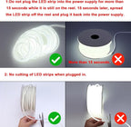 AC 110V COB LED Strip Lights Outdoor Waterproof 65.6ft, 6000K Cool White Super - Image 6