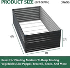Vengarus 6x3x2FT Galvanized Raised Garden Bed Kit, Deep Root Planter Box - Image 2