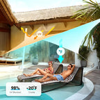Quictent 20x16ft Rectangular Sun Shade Sail 185G HDPE Canopy 98% UV Block - Image 3