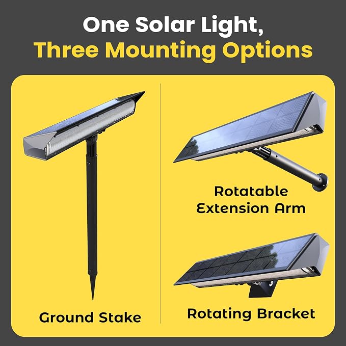 Brighticonic Solar Sign Lights Outdoor Black – LED Solar Sign Light - Image 6