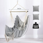 Hammock Chair, Hanging Rope Swing Seat - Image 4