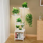 Plant Stand Indoor with Grow Light, 5-Tiered Tall Plant Stand Indoor, Metal by Homsorout