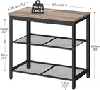 HOOBRO Shoe Bench, 3-Tier Shoe Rack, Industrial Shoe Organizer Storage Bench - Image 3