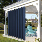 BONZER Outdoor Curtains for Patio Waterproof Thick Privacy Grommet Light - Image 7