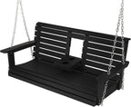 Poly Lumber 3-Seat Porch Swing, HIPS 5-Feet Bench Swing - Image 8
