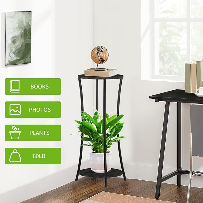YINMIT Plant Stand Indoor, Round Potted Holder Rack, Flower Pot Stand Shelf - Image 6