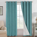 H.VERSAILTEX Linen Blackout Curtains 84 Inches Long 100% Absolutely Blackout by HVERSAILTEX