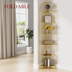 Crofy Foldable 6 Tier Corner Shelf, Metal Corner Plant Stand - Image 2