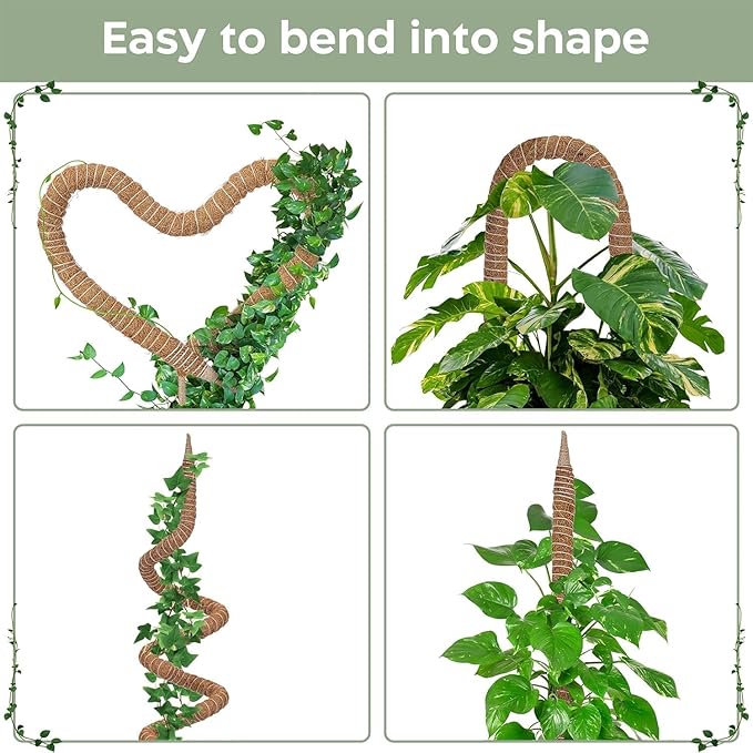 63'' Bendable Moss Pole Monstera Plant Support - Image 3