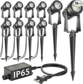 SUNTHIN Outdoor Landscape Lighting, 10 Pack Outdoor Spot Lights by SUNTHIN