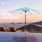 JEAREY 9FT Outdoor Patio Umbrella Outdoor Table Umbrella - Image 7