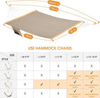 Lazy Daze Hammocks 11 FT Double Outside Hammock Quick Dry Olefin Fabric Hammock - Image 6
