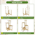 4 Tier 31 Inch Plant Stand Indoor Outdoor, Metal Plant Shelf Waterproof - Image 6