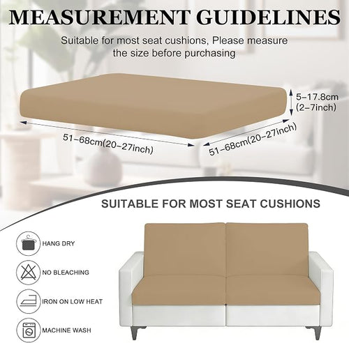 4Pcs Patio Stretch Cushion Covers, Outdoor Sofa Replacement Cover Slipcovers - Image 2