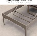 PURPLE LEAF 1 Piece Outdoor Chaise Lounge Aluminum Adjustable Patio Lounger - Image 5
