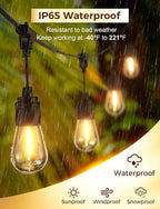 XMCOSY+ 120FT Outdoor String Lights Waterproof - Image 2