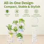 7 Tier Plant Stand Indoor Outdoor, Corner Tiered Plant Stands, Planter Display - Image 5