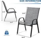 PIZZELLO Patio Chairs Set of 6 - Image 2