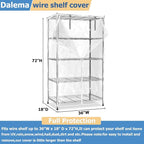 Waterproof Shelf Cover, Durable Dustproof Storage Wire Rack Covers, Outdoor - Image 3