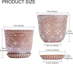 Gepege 6 Inch Beaded Ceramic Planter Set of 2 - Image 2