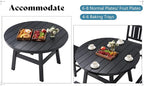 AMERLIFE 5 Piece HDPE Outdoor Dining Table & Chairs Set, All-Weather Patio - Image 8