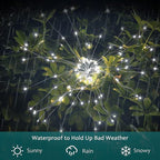 JJGoo Solar Firework Lights, 2 Pack 180 LEDs 2 Lighting Modes Solar Lights - Image 7
