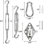 YOFIT 80 Pcs Shade Sail Hardware Kit 6 inch - Image 3