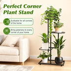 Plant Stand Indoor Outdoor, Corner Metal Plant Stands, Heavy Duty Tall Planter - Image 4