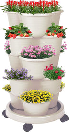 5-Tier Vertical Garden Tower Stackable Planter by Pinky+Family